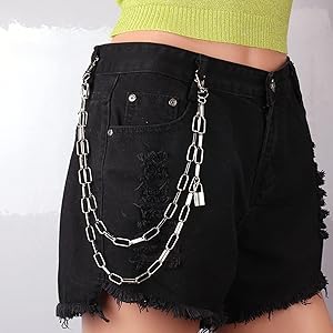 パンツ grunge achive vintage denim chain size34 Vintage Grunge Heavy Industry 3D Chain Printed Straight Leg